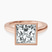 Pre-Designed 14kt Rose Gold Bezel Set Solitaire Lab Diamond Ring