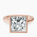 Pre-Designed 14kt Rose Gold Bezel Set Solitaire Lab Diamond Ring