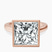 Pre-Designed 10kt Rose Gold Bezel Set Solitaire Lab Diamond Ring