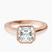 Pre-Designed 18ct Rose Gold Bezel Set Solitaire Lab Diamond Ring