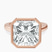 Pre-Designed 18kt Rose Gold Bezel Set Solitaire Lab Diamond Ring