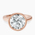 Pre-Designed 10kt Rose Gold Bezel Set Solitaire Lab Diamond Ring