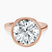 Pre-Designed 10kt Rose Gold Bezel Set Solitaire Lab Diamond Ring