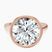 Pre-Designed 14kt Rose Gold Bezel Set Solitaire Lab Diamond Ring
