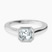 Pre-Designed Platinum Bezel Set Solitaire Lab Diamond Ring