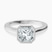 Bezel Set Solitaire Lab Diamond Engagement Ring in 14ct White Gold