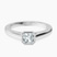 Pre-Designed 18kt White Gold Bezel Set Solitaire Lab Diamond Ring