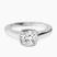 Pre-Designed 18kt White Gold Bezel Set Solitaire Lab Diamond Ring