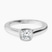 Pre-Designed 10kt White Gold Bezel Set Solitaire Lab Diamond Ring