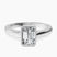 Pre-Designed Platinum Bezel Set Solitaire Lab Diamond Ring