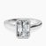 Pre-Designed 9ct White Gold Bezel Set Solitaire Lab Diamond Ring