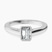 Pre-Designed 18kt White Gold Bezel Set Solitaire Lab Diamond Ring