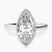Pre-Designed Platinum Bezel Set Solitaire Lab Diamond Ring