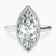 Pre-Designed Platinum Bezel Set Solitaire Lab Diamond Ring