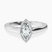 Pre-Designed Platinum Bezel Set Solitaire Lab Diamond Ring