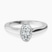 Pre-Designed Platinum Bezel Set Solitaire Lab Diamond Ring