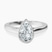 Pre-Designed Platinum Bezel Set Solitaire Lab Diamond Ring
