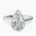 Pre-Designed Platinum Bezel Set Solitaire Lab Diamond Ring