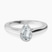 Pre-Designed Platinum Bezel Set Solitaire Lab Diamond Ring