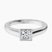 Pre-Designed Platinum Bezel Set Solitaire Lab Diamond Ring