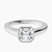 Pre-Designed Platinum Bezel Set Solitaire Lab Diamond Ring