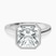 Pre-Designed Platinum Bezel Set Solitaire Lab Diamond Ring