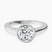 Pre-Designed Platinum Bezel Set Solitaire Lab Diamond Ring