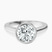 18ct White Gold Bezel Set Solitaire Lab Diamond Ring