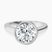 Pre-Designed 14kt White Gold Bezel Set Solitaire Lab Diamond Ring