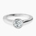 Pre-Designed Platinum Bezel Set Solitaire Lab Diamond Ring