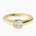 Pre-Designed 14kt Yellow Gold Bezel Set Solitaire Lab Diamond Ring
