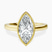 Pre-Designed 14ct Yellow Gold Bezel Set Solitaire Lab Diamond Ring