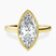 Pre-Designed 10kt Yellow Gold Bezel Set Solitaire Lab Diamond Ring