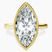 Pre-Designed 14kt Yellow Gold Bezel Set Solitaire Lab Diamond Ring