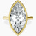 Pre-Designed 10kt Yellow Gold Bezel Set Solitaire Lab Diamond Ring