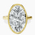 Pre-Designed 18kt Yellow Gold Bezel Set Solitaire Lab Diamond Ring