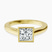 Pre-Designed 14kt Yellow Gold Bezel Set Solitaire Lab Diamond Ring