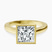 Pre-Designed 14kt Yellow Gold Bezel Set Solitaire Lab Diamond Ring