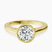 Pre-Designed 18kt Yellow Gold Bezel Set Solitaire Lab Diamond Ring