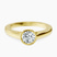 Pre-Designed 10kt Yellow Gold Bezel Set Solitaire Lab Diamond Ring