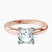 Quinn Solitaire Lab Diamond Engagement Ring in 10kt Rose Gold