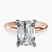 Pre-Designed 10kt Rose Gold Quinn Solitaire Lab Diamond Ring