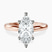 Quinn Solitaire Lab Diamond Engagement Ring in 14ct Rose Gold