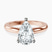 Quinn Solitaire Lab Diamond Engagement Ring in 9ct Rose Gold