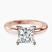 Quinn Solitaire Lab Diamond Engagement Ring in 9ct Rose Gold