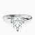 Quinn Solitaire Lab Diamond Engagement Ring in 10kt White Gold