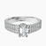 Pre-Designed 10kt White Gold Tosca Secret Halo Double Band Lab Diamond Ring