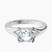 Cathedral Split Shank Solitaire Lab Diamond Engagement Ring in 9ct White Gold
