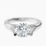 Cathedral Split Shank Solitaire Lab Diamond Engagement Ring in 9ct White Gold