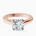 10kt Rose Gold Teagan Solitaire 2mm Lab Diamond Ring